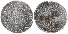 Maximilian II. 1564-1576
Denar, 1576 KB. Kremnitz
0,46g
ss