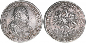 Erzherzog Ferdinand 1564-1595
Doppeltaler, ohne Jahr. selten
Hall
57,08g
MT 312
ss+
