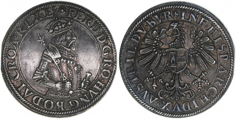 Erzherzog Ferdinand 1564-1595
Augsburger Walzentaler, ohne Jahr. Hall
28,17g
MT ...