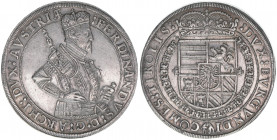 Erzherzog Ferdinand 1564-1595
Taler, ohne Jahr. Hall
28,46g
Walze 14/II
vz-