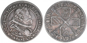 Rudolph II. 1602-1612
6 Kreuzer, 1604. äußerst selten
Hall
2,30g
MT R 316
vz-