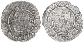 Rudolph II. 1576-1608
Denar, 1584 KB. Kremnitz
0,53g
ss+