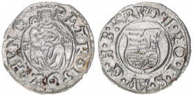 Rudolph II. 1576-1608
Denar, 1592 KB. Kremnitz
0,49g
ss/vz