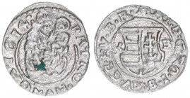 Matthias 1608-1619
Denar, 1614 KB. Kremnitz
0,52g
ss/vz