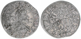 Ferdinand II. 1619-1637
3 Kreuzer, 1622. Graz
1,76g
ss-