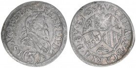 Ferdinand II. 1619-1637
3 Kreuzer, 1635. Graz
1,71g
Herinek 1097
ss