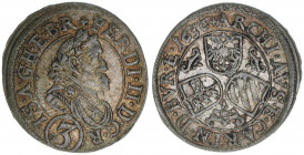 Ferdinand II. 1619-1637
3 Kreuzer, 1636. Graz
1,80g
Herinek 1098
vz-