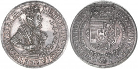 Erzherzog Leopold V. 1618-1632
Taler, 1632. mit dem Goldenen Vlies
Hall
28,15g
vgl.Rauch 101,2141
vz-