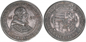 Erzherzog Leopold V. 1618-1632
Taler, 1621. Hall
27,99g
HMBl.3/4/III
vz+