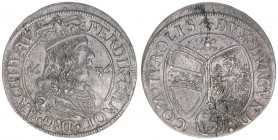 Erzherzog Ferdinand Karl 1632-1662
3 Kreuzer, 1656. Hall
1,51g
MT 519
vz-