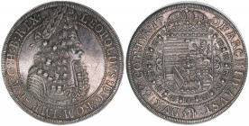 Leopold I. 1657-1704
Taler, 1701. Hall
28,73g
MT 759
vz+