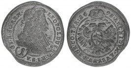 Leopold I. 1658-1705
1 Kreuzer, 1698. Wien
0,82g
Herinek 1661
ss