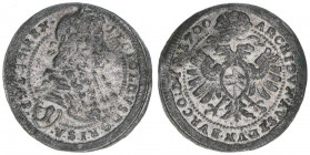 Leopold I. 1658-1705
1 Kreuzer, 1700. Wien
0,90g
Herinek 1663
ss