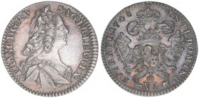 Franz I. Stephan 1745-1765
6 Kreuzer, 1748. Hall
3,12g
MT 1069
vz+