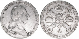 Joseph II. 1765-1780
Kronentaler, 1785. Brüssel
29,17g
ANK 42
ss