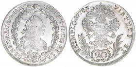 Joseph II. 1765-1790
20 Kreuzer, 1778 F/VC-S. Hall
6,63g
ANK 129
stfr