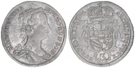 Maria Theresia 1740-1780
3 Kreuzer, 1741 W. Wien
1,58g
Frühwald 264
ss-