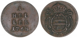 Maria Theresia 1740-1780
1 Heller, 1768. Wien
0,96g
Herinek 1659
ss