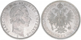 Franz Joseph I. 1848-1916
2 Gulden, 1859 B. Kremnitz
24,67g
Herinek 491
vz-
