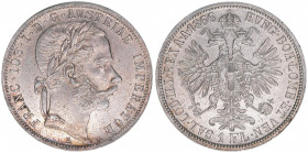 Franz Joseph I. 1848-1916
1 Gulden, 1866 A. Wien
12,30g
ANK 29
stfr