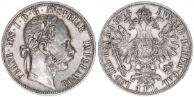 Franz Joseph I. 1848-1916
1 Gulden, 1878. Wien
12,34g
J.342
ss/vz