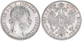 Franz Joseph I. 1848-1916
1 Gulden, 1879. Wien
12,33g
ANK 31
stfr