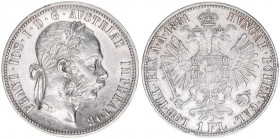 Franz Joseph I. 1848-1916
1 Gulden, 1881. Wien
12,32g
ANK 31
vz