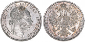 Franz Joseph I. 1848-1916
1 Gulden, 1884. Wien
12,31g
ANK 31
stfr