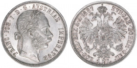 Franz Joseph I. 1848-1916
1 Gulden, 1887. Wien
12,34g
ANK 31
vz+