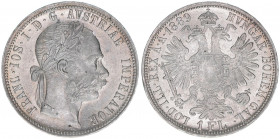 Franz Joseph I. 1848-1916
1 Gulden, 1889. Wien
12,35g
ANK 31
stfr