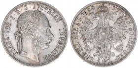 Franz Joseph I. 1848-1916
1 Gulden, 1890. Wien
12,36g
ANK 31
stfr-