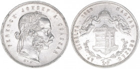 Franz Joseph I. 1848-1916
1 Forint, 1869 GYF. Karlsburg
12,26g
ANK 92
vz
