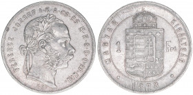 Franz Joseph I. 1848-1916
1 Forint, 1878 KB. Kremnitz
12,29g
ANK 93
ss/vz