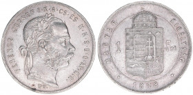 Franz Joseph I. 1848-1916
1 Forint, 1878 KB. Kremnitz
12,31g
ANK 93
ss/vz