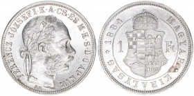 Franz Joseph I. 1848-1916
1 Forint, 1884 KB. Kremnitz
12,34g
ANK 94
stfr-