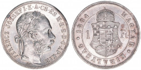 Franz Joseph I. 1848-1916
1 Forint, 1884 KB. Kremnitz
12,31g
ANK 94
vz