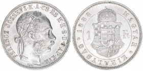 Franz Joseph I. 1848-1916
1 Forint, 1888 KB. Kremnitz
12,32g
ANK 94
vz