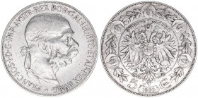 Franz Joseph I. 1848-1916
5 Kronen, 1900. Wien
23,84g
ANK 71
ss