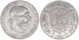 Franz Joseph I. 1848-1916
5 Kronen, 1907. Wien
23,86g
ANK 71
ss
