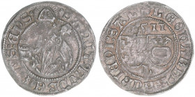 Leonhard von Keutschach 1495-1519
Erzbistum Salzburg. Batzen, 1511. Salzburg
3,00g
Zöttl 64, Probszt 104
ss+