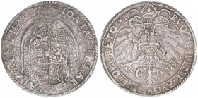 Johann Jakob Khuen von Belasi 1560-1586
Erzbistum Salzburg. Guldentaler, 1579. Salzburg
24,28g
Zöttl 642, Probszt 586
ss