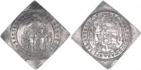 Wolf Dietrich von Raitenau 1587-1612
Erzbistum Salzburg. Talerklippe, ohne Jahr. Salzburg
28,83g
Zöttl 978, Probszt 823
vz