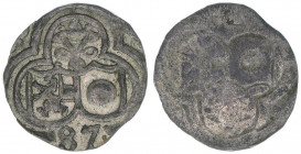 Wolf Dietrich von Raitenau 1587-1612
Erzbistum Salzburg. 2 Pfennige, (15)87. Salzburg
0,41g
Zöttl 1015, Probszt 859a
vz
