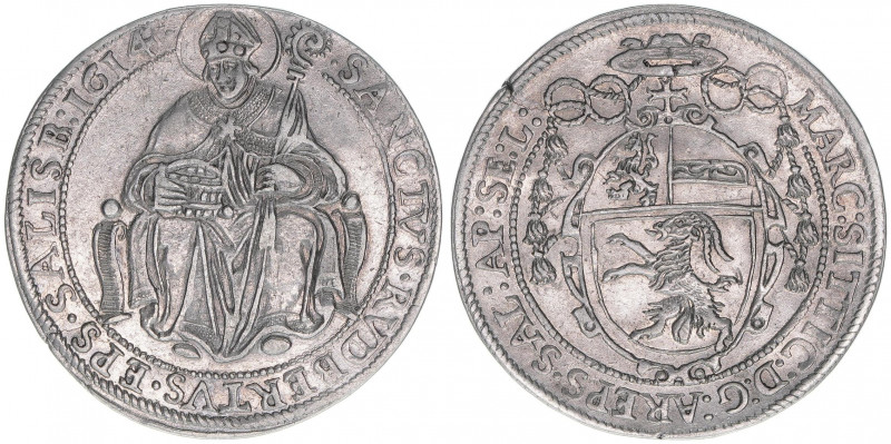 Markus Sittikus 1612-1619
Erzbistum Salzburg. 1/4 Taler, 1614. äußerst Selten
Sa...