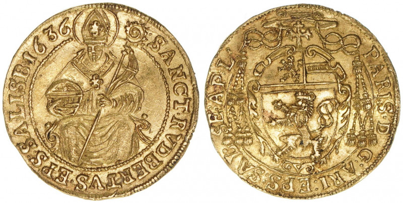 Paris Graf Lodron 1619-1653
Erzbistum Salzburg. Dukat, 1636. Salzburg
3,49g
Zött...