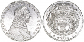 Hieronymus Graf Colloredo 1772-1803
Erzbistum Salzburg. 20 Kreuzer, 1786. Salzburg
6,65g
Zöttl 3276, Probszt 2484
vz