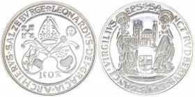 Leonhard von Keutschach 1495-1519
Salzburg. Guldiner, 1504 NP 1969. moderne Nachprägung der SKWB AG925
Salzburg
34,45g
offene PP