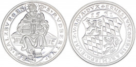 Ernst von Bayern 1540-1554
Salzburg. Guldiner, 1551 NP 1972. moderne Nachprägung der SKWB AG925
Salzburg
34,65g
offene PP
