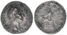Traianus 98-117
Römisches Reich - Kaiserzeit. Denar. P M TR P COS II P P
Rom
3,14g
Kampmann 27.45
ss/vz