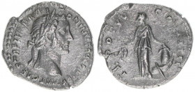 Antoninus Pius 138-161
Römisches Reich - Kaiserzeit. Denar. TR POT XV COS IIII
Rom
2,82g
Kampmann 35.117
ss